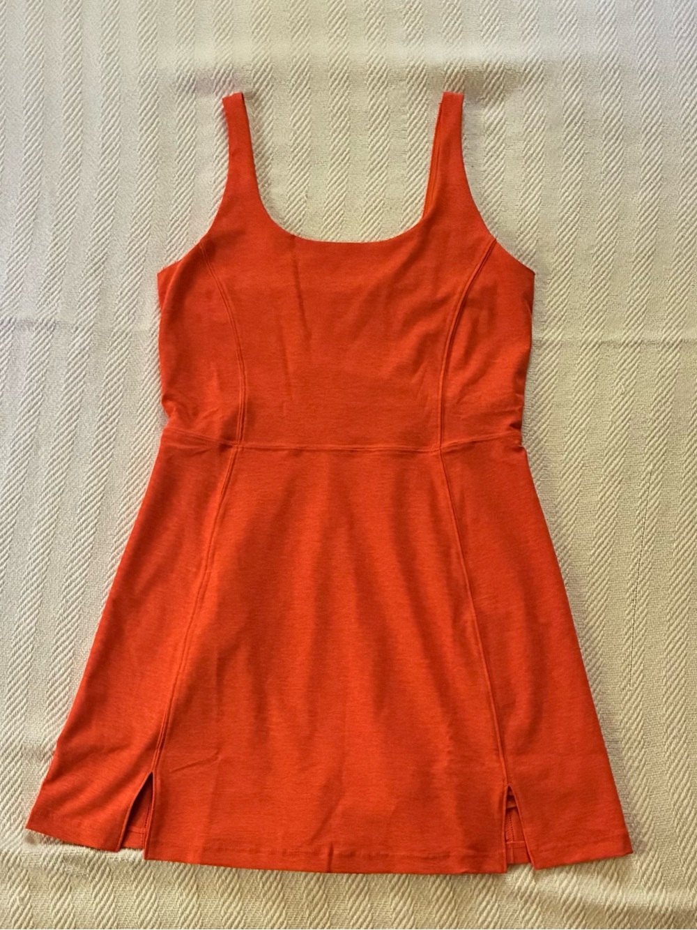 NWT Outdoor Voices Bright Orange Athletic Dress with Shorts, Small